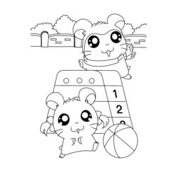 Dessin à colorier: Hamtaro (Dessins Animés) #39995 - Coloriages à Imprimer Gratuits