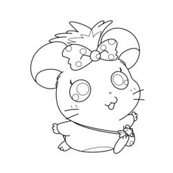 Dessin à colorier: Hamtaro (Dessins Animés) #39996 - Coloriages à Imprimer Gratuits