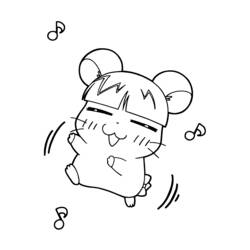 Dessin à colorier: Hamtaro (Dessins Animés) #39998 - Coloriages à Imprimer Gratuits