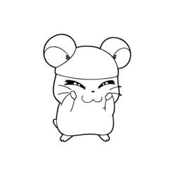 Dessin à colorier: Hamtaro (Dessins Animés) #40005 - Coloriages à Imprimer Gratuits