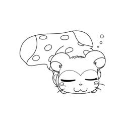 Dessin à colorier: Hamtaro (Dessins Animés) #40024 - Coloriages à Imprimer Gratuits