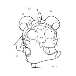 Dessin à colorier: Hamtaro (Dessins Animés) #40046 - Coloriages à Imprimer Gratuits