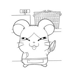 Dessin à colorier: Hamtaro (Dessins Animés) #40049 - Coloriages à Imprimer Gratuits