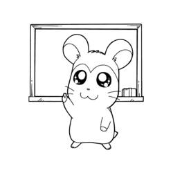 Dessin à colorier: Hamtaro (Dessins Animés) #40074 - Coloriages à Imprimer Gratuits