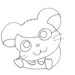 Dessin à colorier: Hamtaro (Dessins Animés) #40075 - Coloriages à Imprimer Gratuits