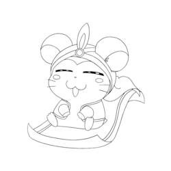 Dessin à colorier: Hamtaro (Dessins Animés) #40083 - Coloriages à Imprimer Gratuits