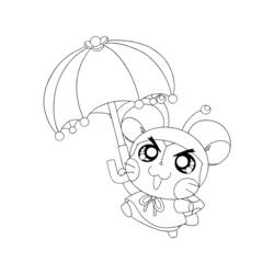 Dessin à colorier: Hamtaro (Dessins Animés) #40084 - Coloriages à Imprimer Gratuits