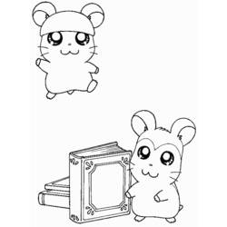 Dessin à colorier: Hamtaro (Dessins Animés) #40087 - Coloriages à Imprimer Gratuits