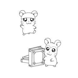 Dessin à colorier: Hamtaro (Dessins Animés) #40088 - Coloriages à Imprimer Gratuits