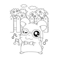 Dessin à colorier: Hamtaro (Dessins Animés) #40097 - Coloriages à Imprimer Gratuits