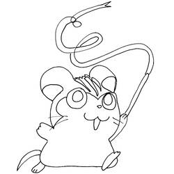 Dessin à colorier: Hamtaro (Dessins Animés) #40119 - Coloriages à Imprimer Gratuits