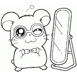 Dessin à colorier: Hamtaro (Dessins Animés) #40122 - Coloriages à Imprimer Gratuits