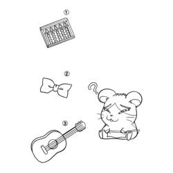 Dessin à colorier: Hamtaro (Dessins Animés) #40143 - Coloriages à Imprimer Gratuits