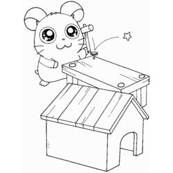 Dessin à colorier: Hamtaro (Dessins Animés) #40145 - Coloriages à Imprimer Gratuits