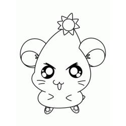 Dessin à colorier: Hamtaro (Dessins Animés) #40156 - Coloriages à Imprimer Gratuits