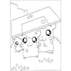 Dessin à colorier: Hamtaro (Dessins Animés) #40169 - Coloriages à Imprimer Gratuits