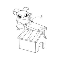 Dessin à colorier: Hamtaro (Dessins Animés) #40182 - Coloriages à Imprimer Gratuits