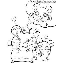 Dessin à colorier: Hamtaro (Dessins Animés) #40187 - Coloriages à Imprimer Gratuits