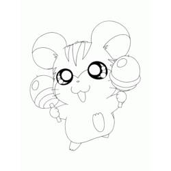 Dessin à colorier: Hamtaro (Dessins Animés) #40206 - Coloriages à Imprimer Gratuits