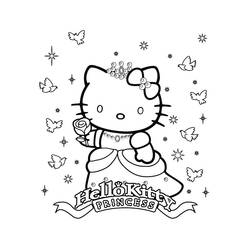 Dessin à colorier: Hello Kitty (Dessins Animés) #36731 - Coloriages à Imprimer Gratuits