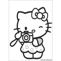 Dessin à colorier: Hello Kitty (Dessins Animés) #36735 - Coloriages à Imprimer Gratuits