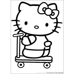 Dessin à colorier: Hello Kitty (Dessins Animés) #36744 - Coloriages à Imprimer Gratuits