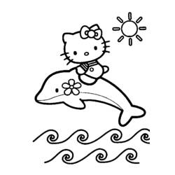 Dessin à colorier: Hello Kitty (Dessins Animés) #36745 - Coloriages à Imprimer Gratuits