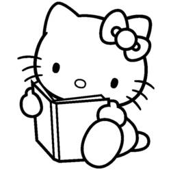 Dessin à colorier: Hello Kitty (Dessins Animés) #36750 - Coloriages à Imprimer Gratuits