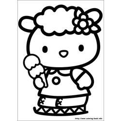 Dessin à colorier: Hello Kitty (Dessins Animés) #36759 - Coloriages à Imprimer Gratuits