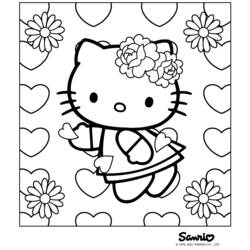 Dessin à colorier: Hello Kitty (Dessins Animés) #36760 - Coloriages à Imprimer Gratuits