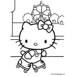 Dessin à colorier: Hello Kitty (Dessins Animés) #36764 - Coloriages à Imprimer Gratuits