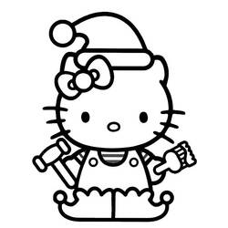 Dessin à colorier: Hello Kitty (Dessins Animés) #36769 - Coloriages à Imprimer Gratuits