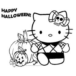 Dessin à colorier: Hello Kitty (Dessins Animés) #36780 - Coloriages à Imprimer Gratuits