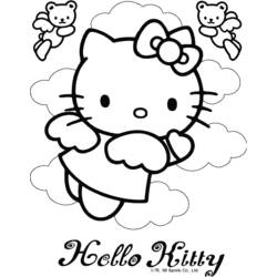 Dessin à colorier: Hello Kitty (Dessins Animés) #36783 - Coloriages à Imprimer Gratuits