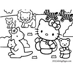 Dessin à colorier: Hello Kitty (Dessins Animés) #36790 - Coloriages à Imprimer Gratuits