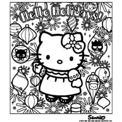 Dessin à colorier: Hello Kitty (Dessins Animés) #36796 - Coloriages à Imprimer Gratuits
