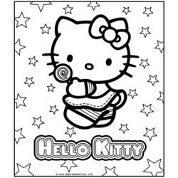 Dessin à colorier: Hello Kitty (Dessins Animés) #36797 - Coloriages à Imprimer Gratuits