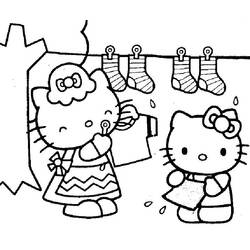 Dessin à colorier: Hello Kitty (Dessins Animés) #36801 - Coloriages à Imprimer Gratuits