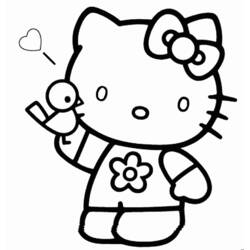 Dessin à colorier: Hello Kitty (Dessins Animés) #36804 - Coloriages à Imprimer Gratuits