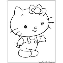 Dessin à colorier: Hello Kitty (Dessins Animés) #36808 - Coloriages à Imprimer Gratuits