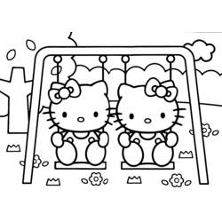 Dessin à colorier: Hello Kitty (Dessins Animés) #36813 - Coloriages à Imprimer Gratuits