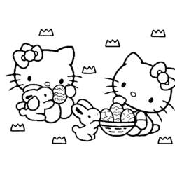 Dessin à colorier: Hello Kitty (Dessins Animés) #36818 - Coloriages à Imprimer Gratuits