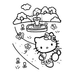 Dessin à colorier: Hello Kitty (Dessins Animés) #36819 - Coloriages à Imprimer Gratuits