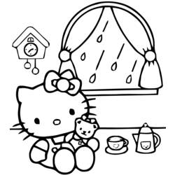 Dessin à colorier: Hello Kitty (Dessins Animés) #36825 - Coloriages à Imprimer Gratuits