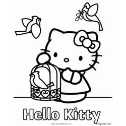 Dessin à colorier: Hello Kitty (Dessins Animés) #36828 - Coloriages à Imprimer Gratuits