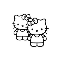 Dessin à colorier: Hello Kitty (Dessins Animés) #36829 - Coloriages à Imprimer Gratuits