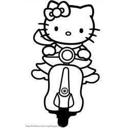 Dessin à colorier: Hello Kitty (Dessins Animés) #36831 - Coloriages à Imprimer Gratuits