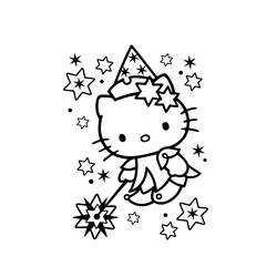 Dessin à colorier: Hello Kitty (Dessins Animés) #36847 - Coloriages à Imprimer Gratuits