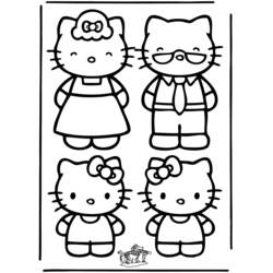 Dessin à colorier: Hello Kitty (Dessins Animés) #36849 - Coloriages à Imprimer Gratuits