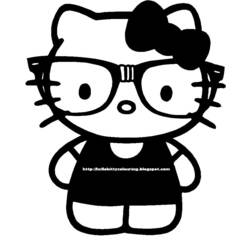 Dessin à colorier: Hello Kitty (Dessins Animés) #36860 - Coloriages à Imprimer Gratuits
